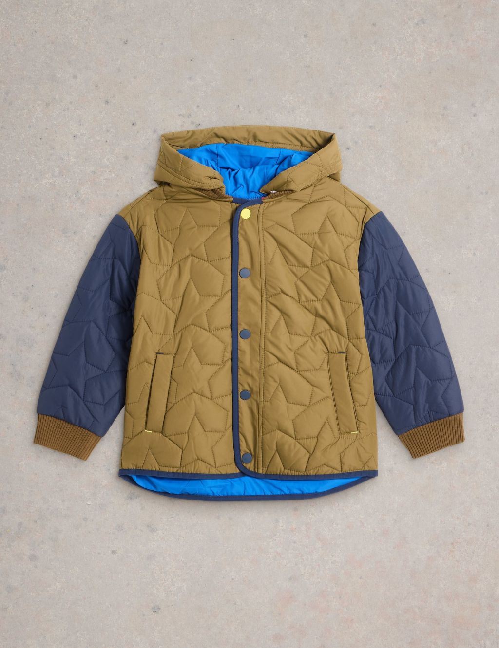 Star Quilted Hooded Coat (3-10 Yrs)
