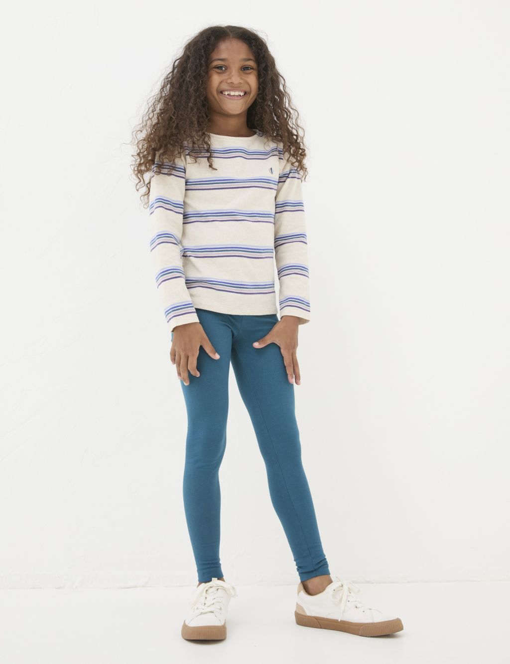 2pk Cotton Rich Leggings (3-13 Yrs)