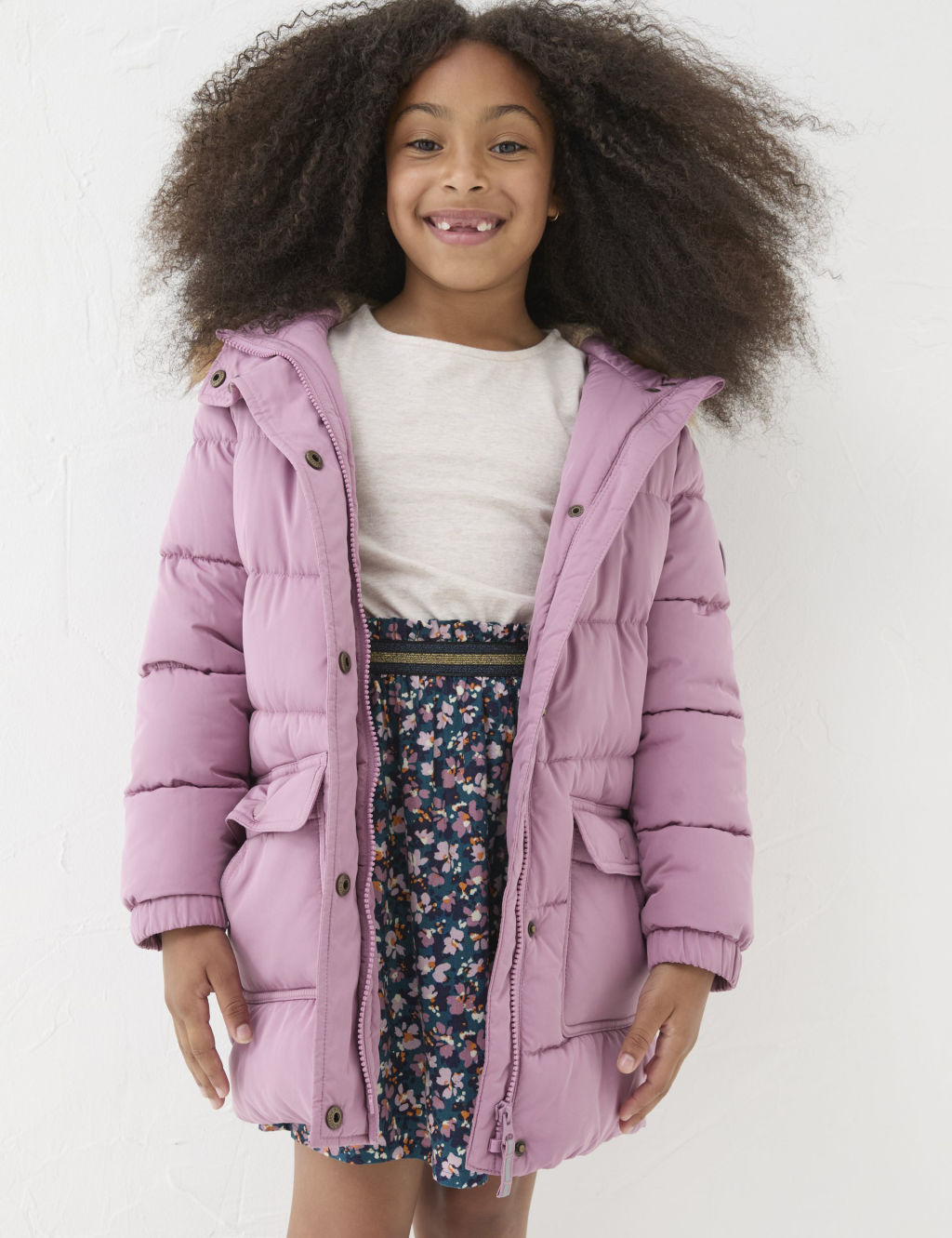 Hooded Padded Longline Jacket (3-13 Yrs) 3 of 6