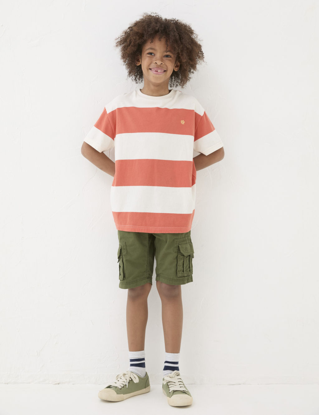 Pure Cotton Striped T-Shirt (3-13 Yrs)