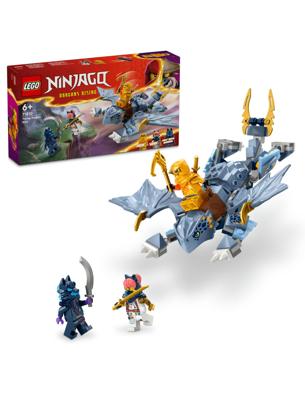 LEGO® NINJAGO® Young Dragon Riyu Toy Set 71810 (6+ Yrs)