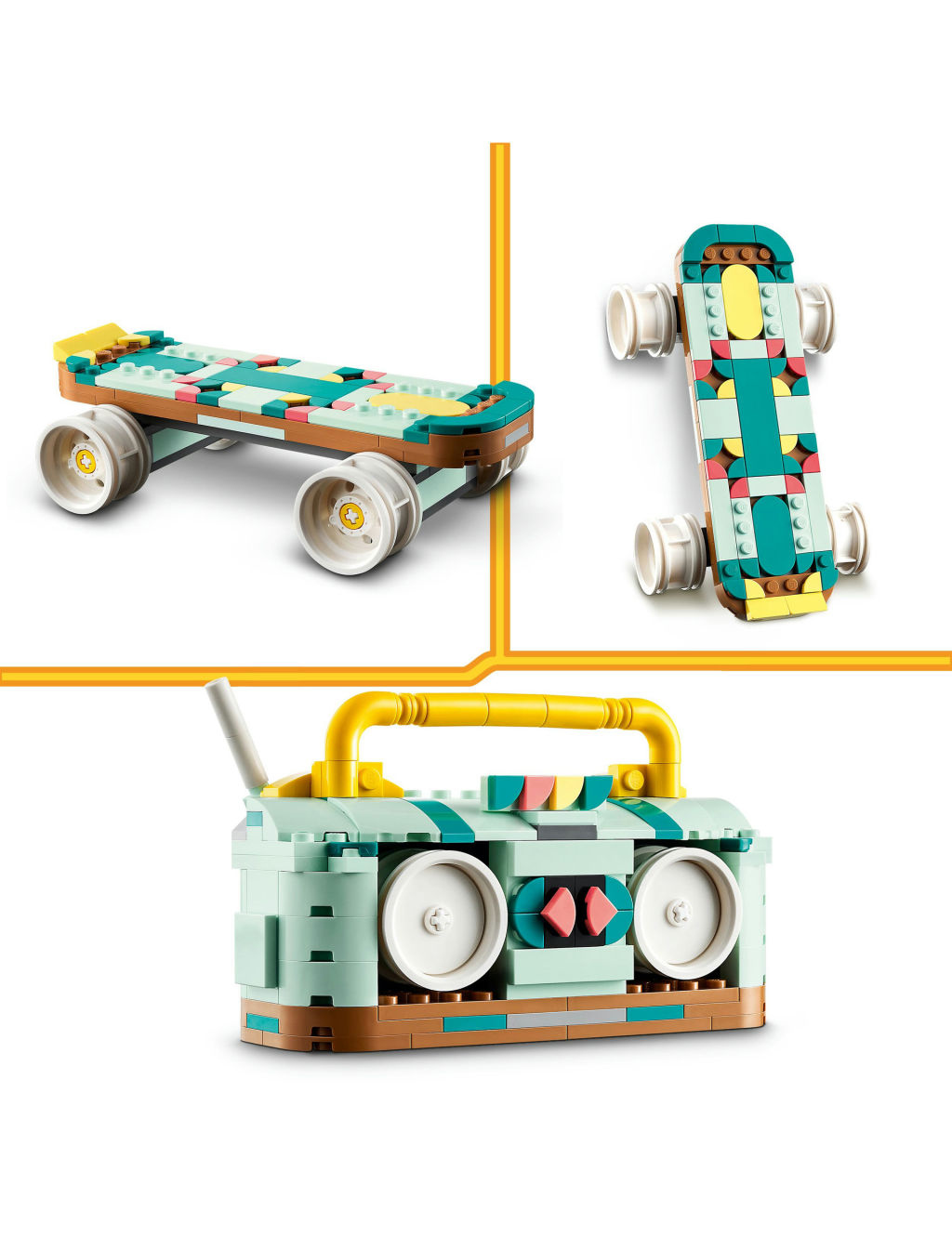 LEGO Creator 3in1 Retro Roller Skate Toy Set 31148 (8+ Yrs) | Lego | M&S