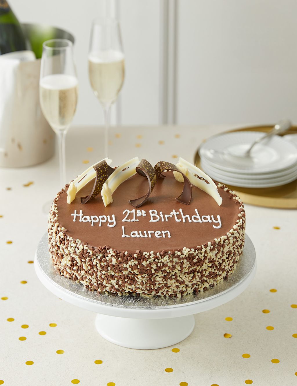 Personalised Extremely Chocolatey Party Cake (Serves 25)