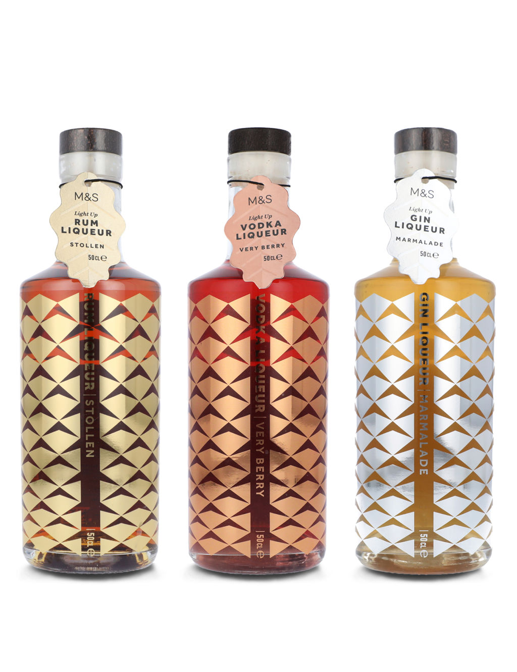 Seasonal Liqueur Trio with Light Up Bottles M&S