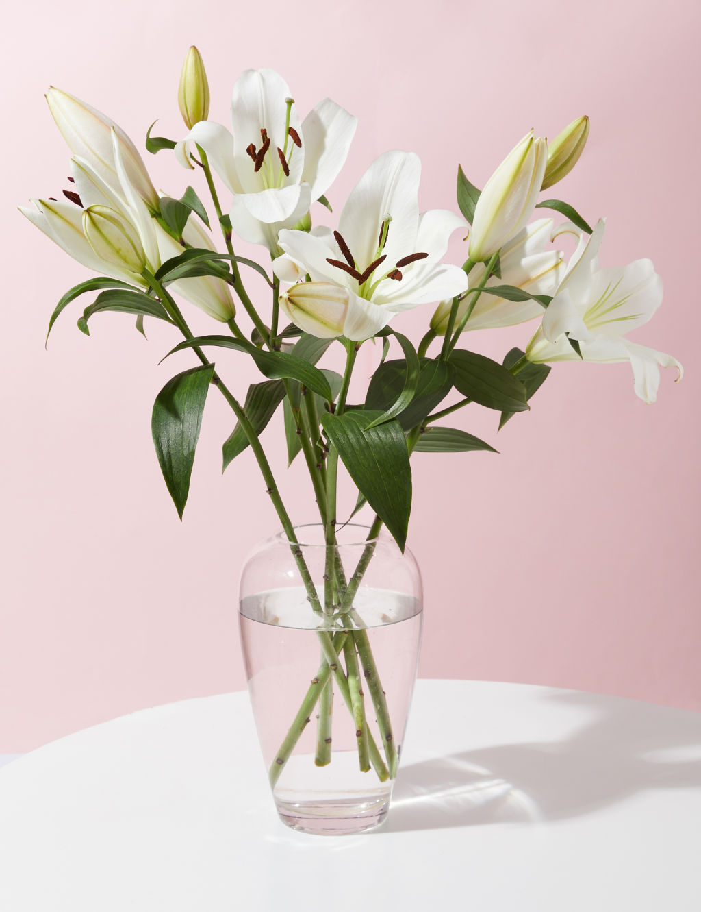 British White Lily Abundance Bouquet
