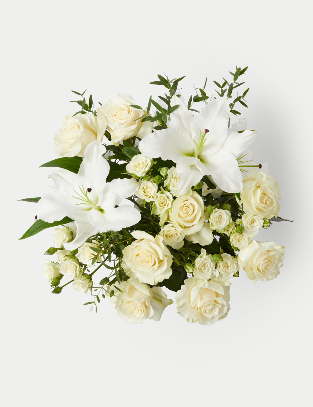 White Rose & Lily Bouquet 1 of 7