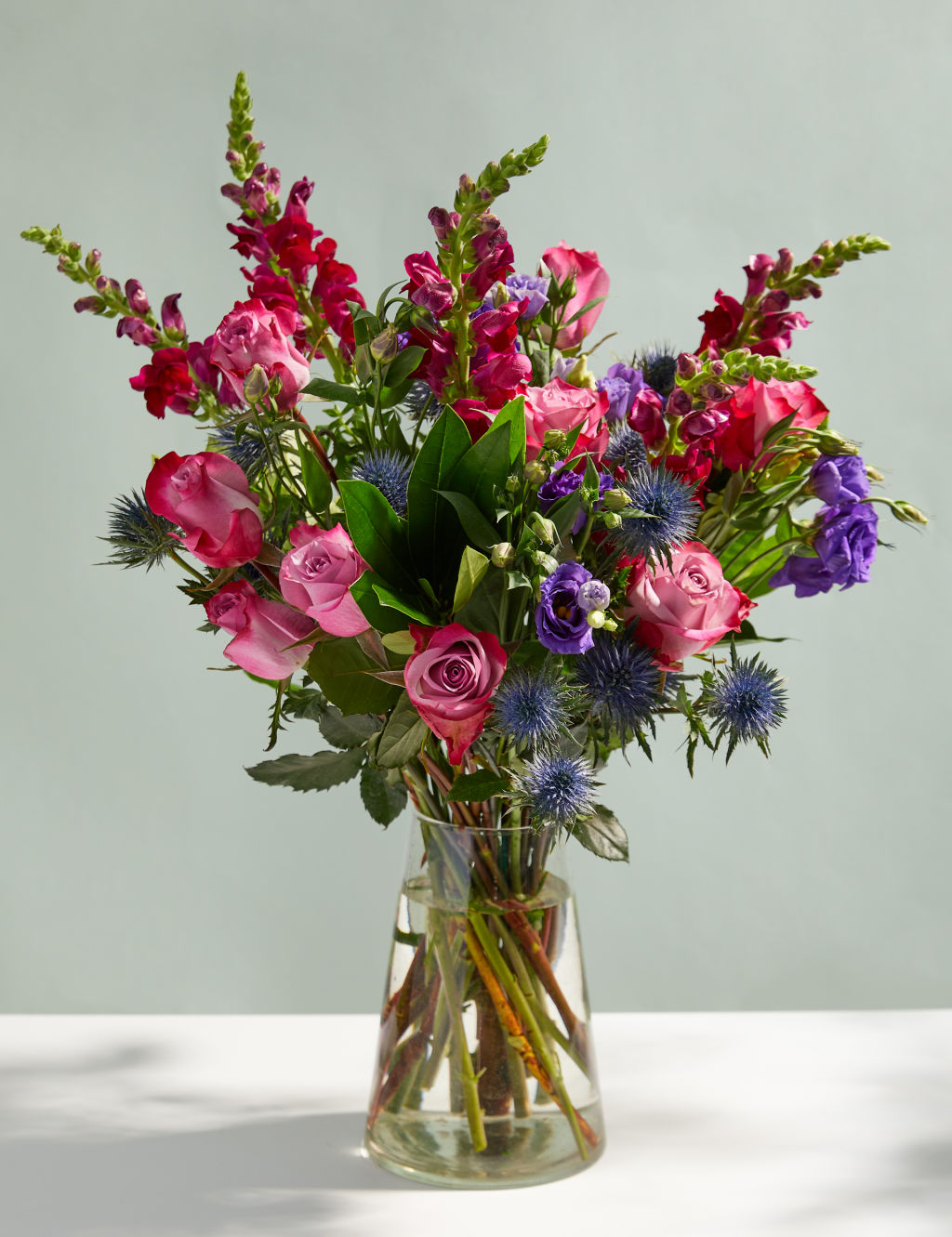Rose, Antirrhinum & Lisianthus Bouquet