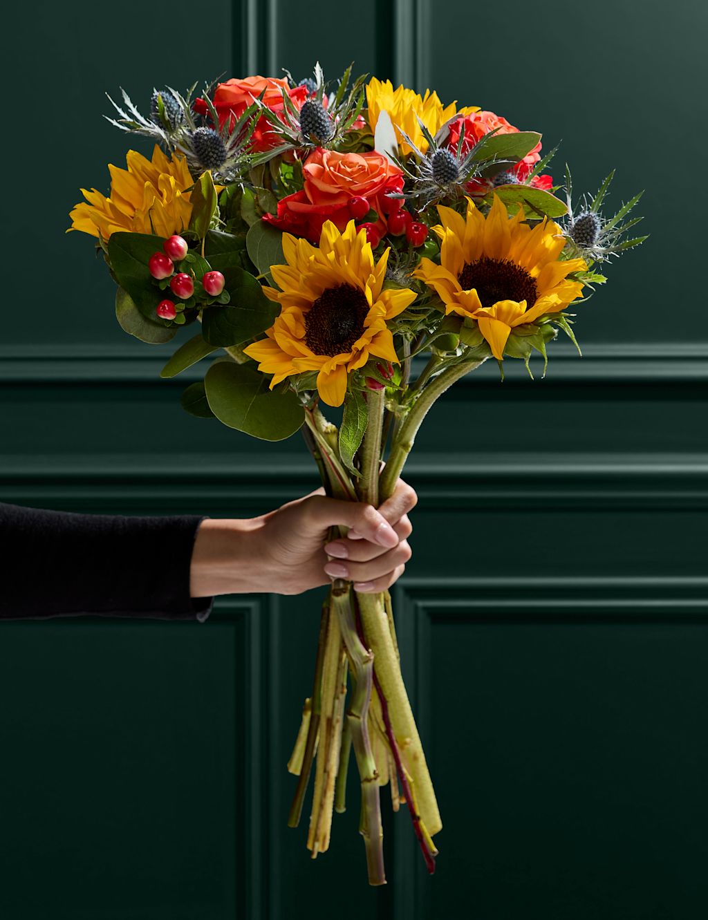 Sunflower & Hypericum Bouquet