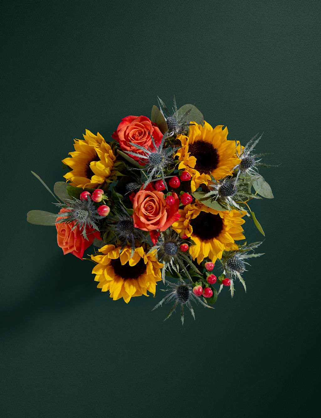 Sunflower & Hypericum Bouquet