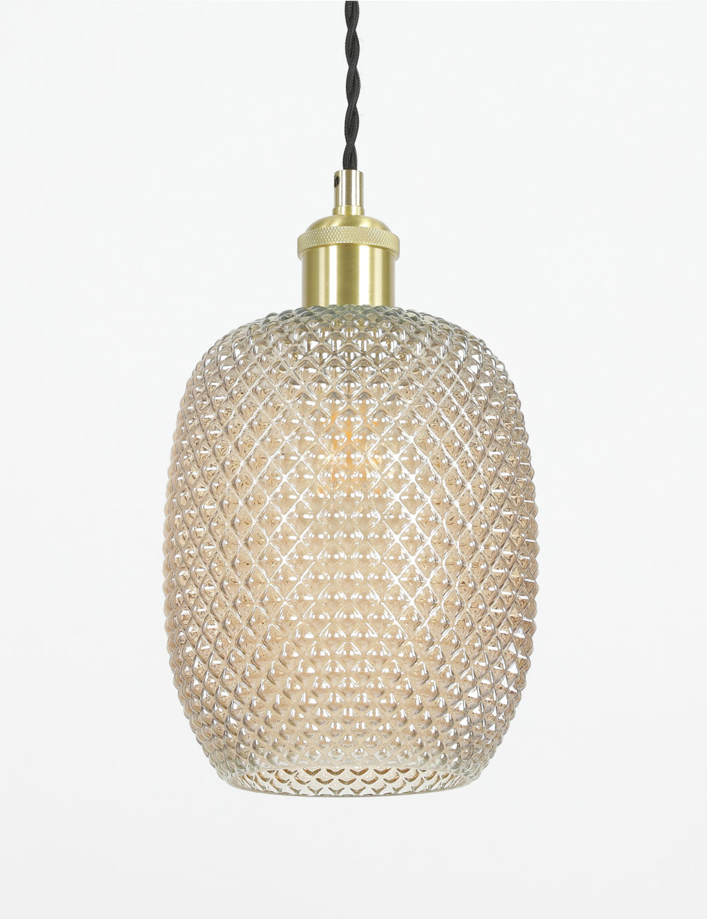 Diamond Pressed Glass Easy Fit Shade
