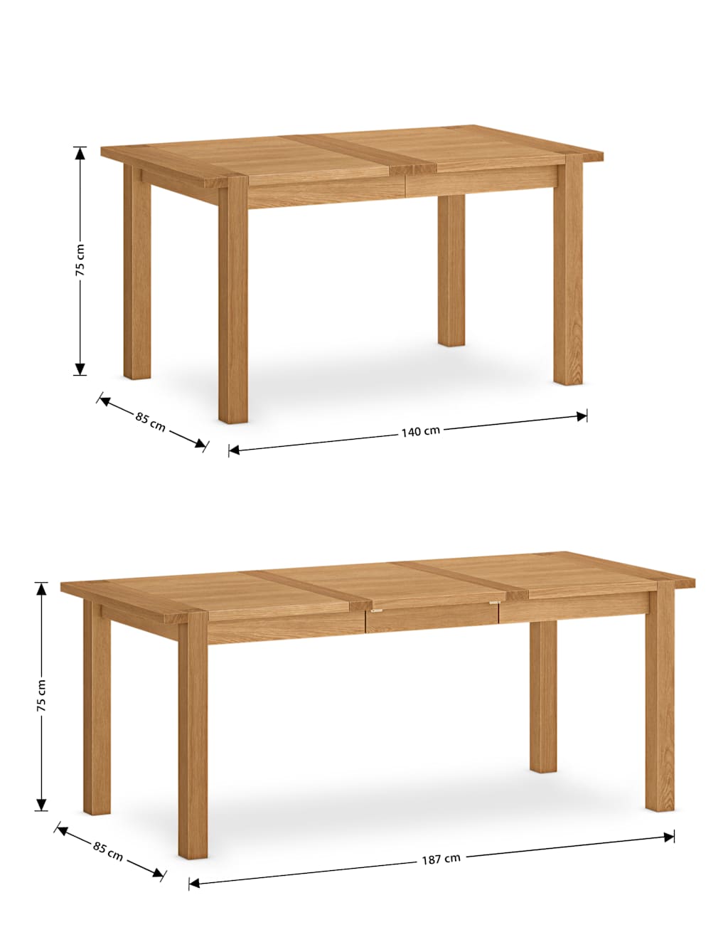 Sonoma™ 6-8 Seater Extending Dining Table 6 of 9