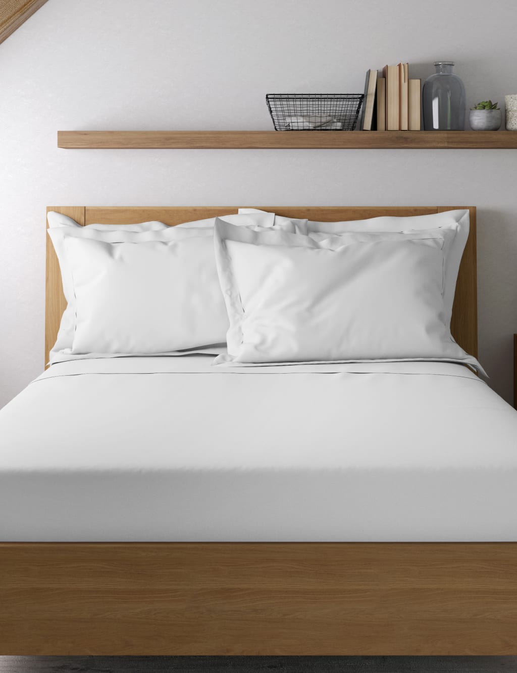 2pk Egyptian Cotton 230 Thread Count King Size Pillowcases