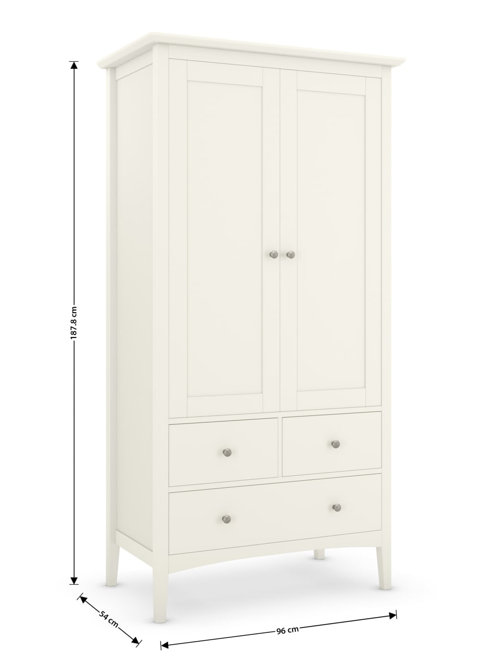 Hastings Ivory Double Wardrobe M S IE