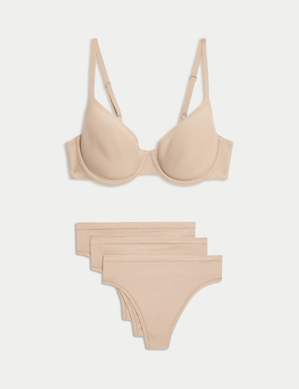 Flexifit™ Wired Demi Cup Bra Set A-E 1 of 6