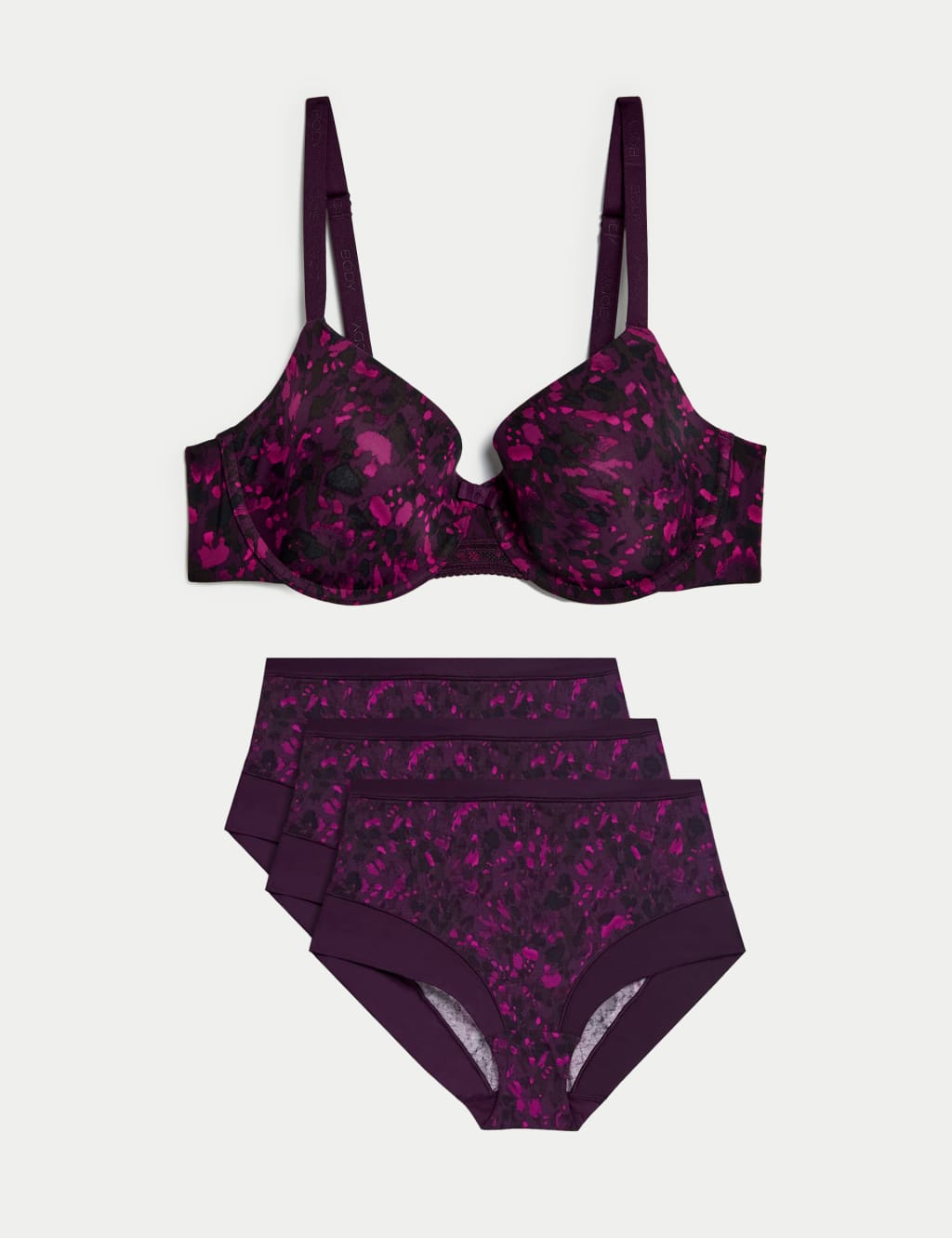 Flexifit™ Floral Full Cup T-Shirt Bra Set A-E 1 of 6