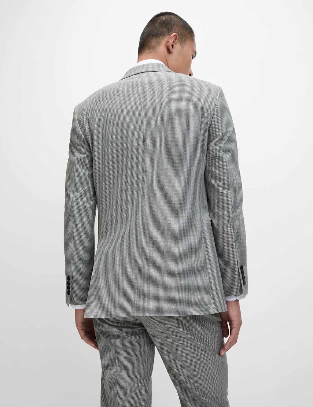 Regular Fit Textured Puppytooth Suit 2 of 6