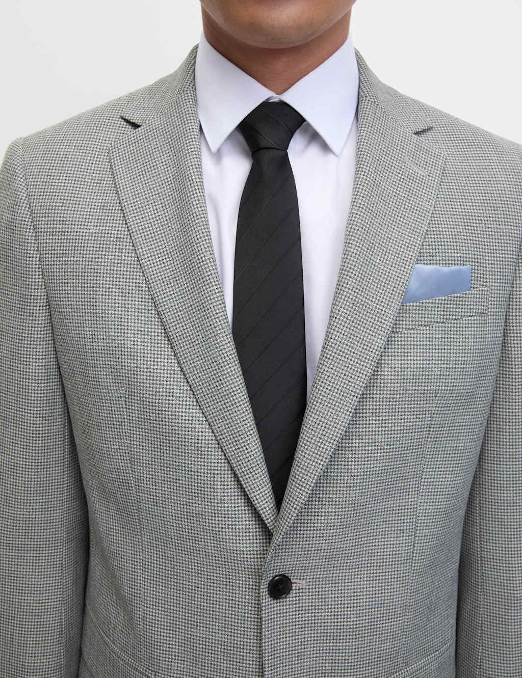 Regular Fit Textured Puppytooth Suit 6 of 6