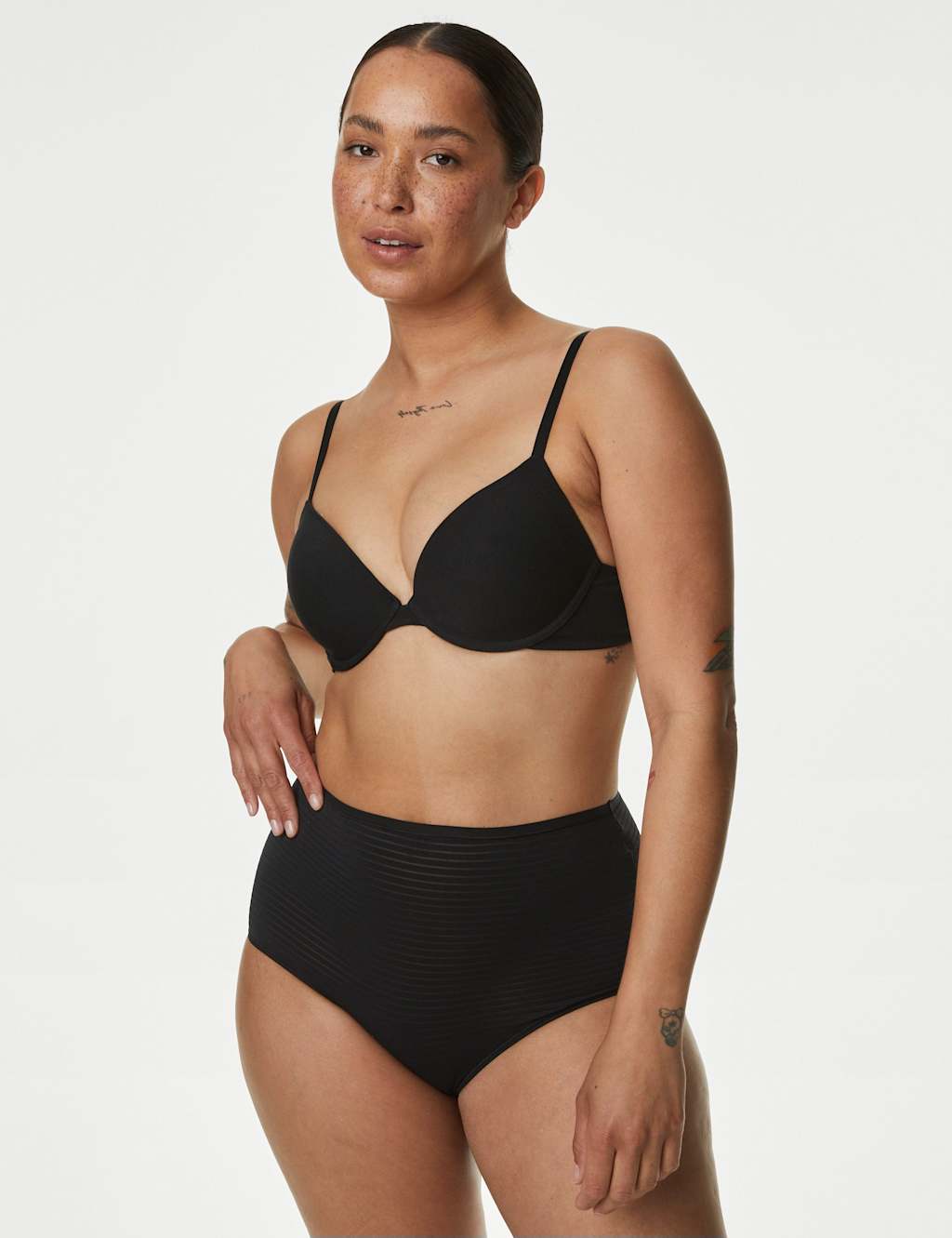 3pk Wired Plunge T-Shirt Bras Set A-E 1 of 1