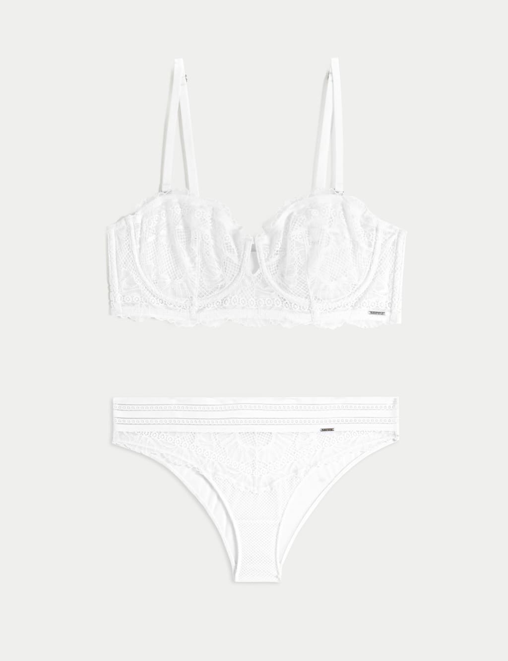 Marseilles Lace Wired Strapless Bustier Set  A-D 1 of 6