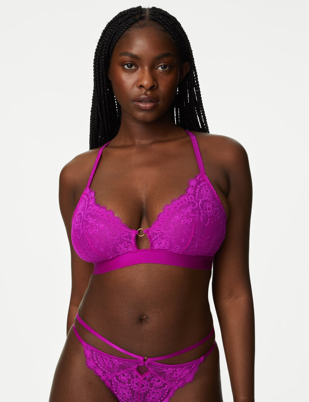 Blanca Lace Non Wired Bralette Set A-E 2 of 6