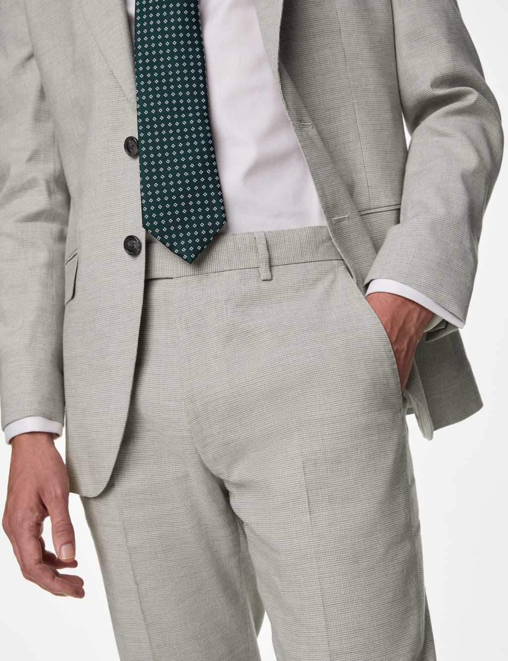 Tailored Fit Italian Linen Miracle™ Suit 4 of 7