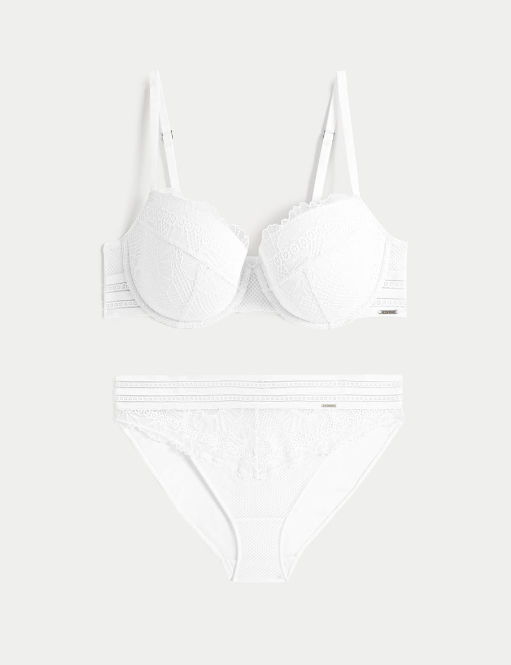 Marseilles Lace Wired Balcony Bra Set A-E 1 of 6