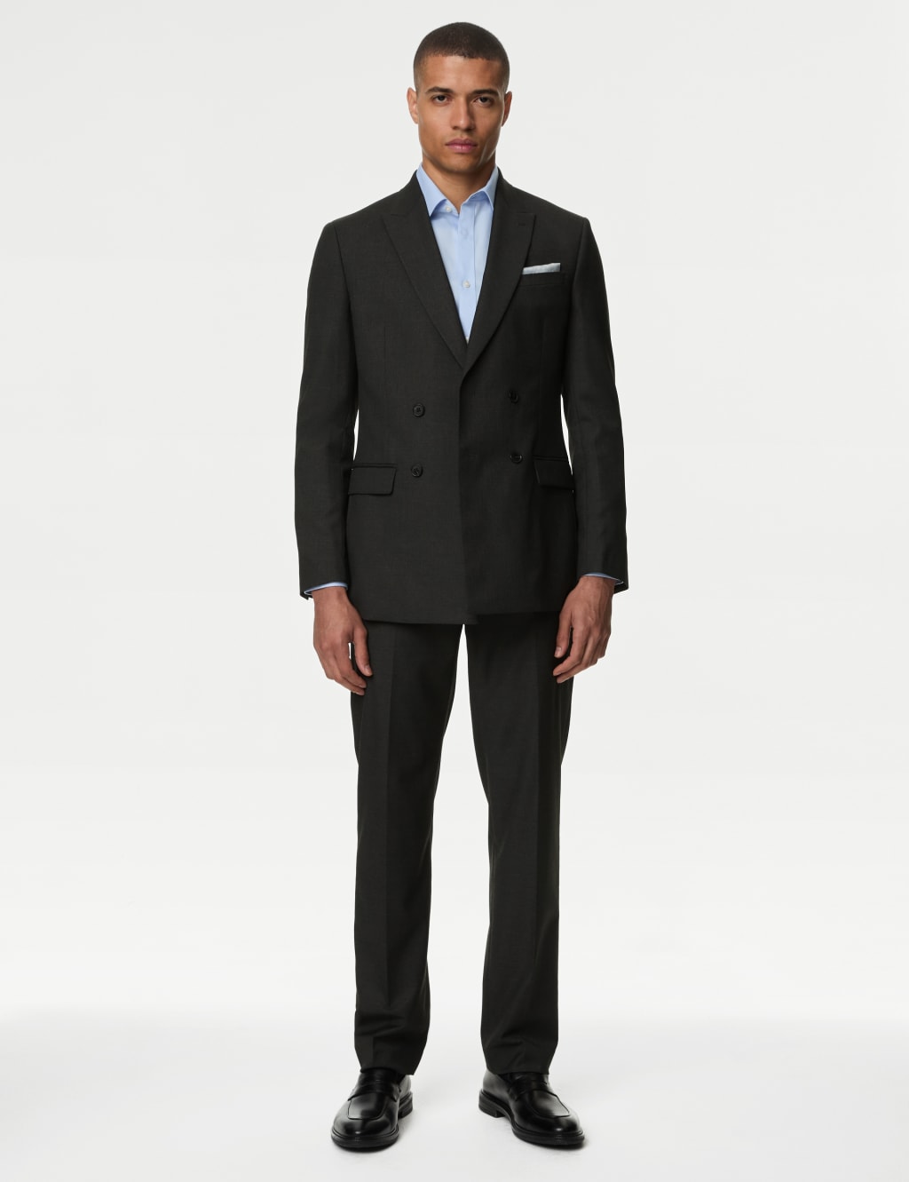 Slim Fit Double Breasted Suit