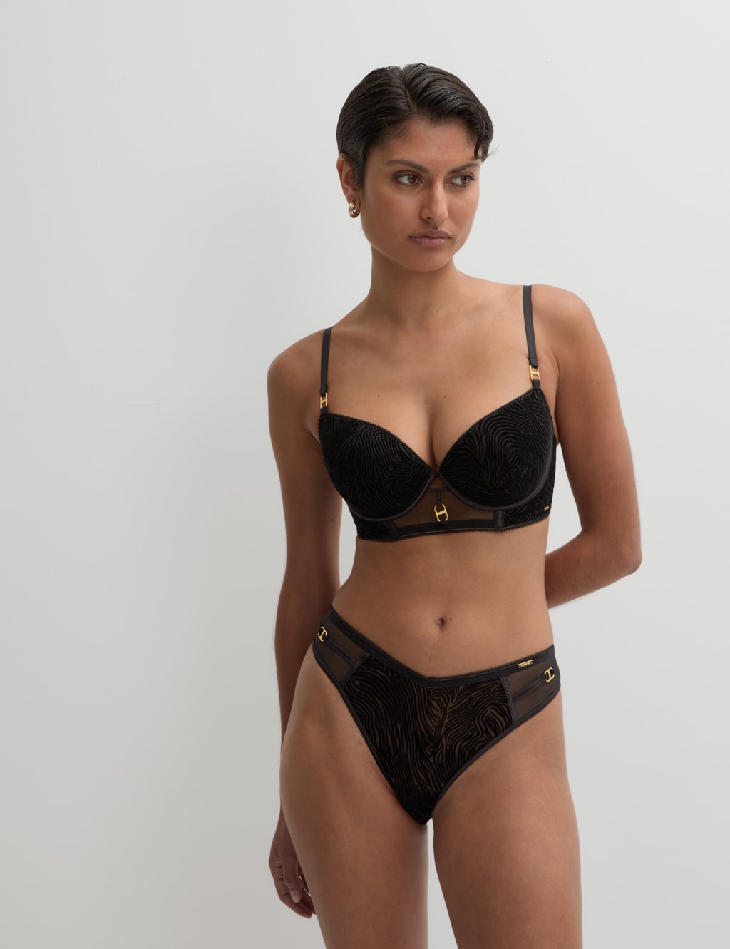 Oslo Wired Longline Balcony Bra Set A-E