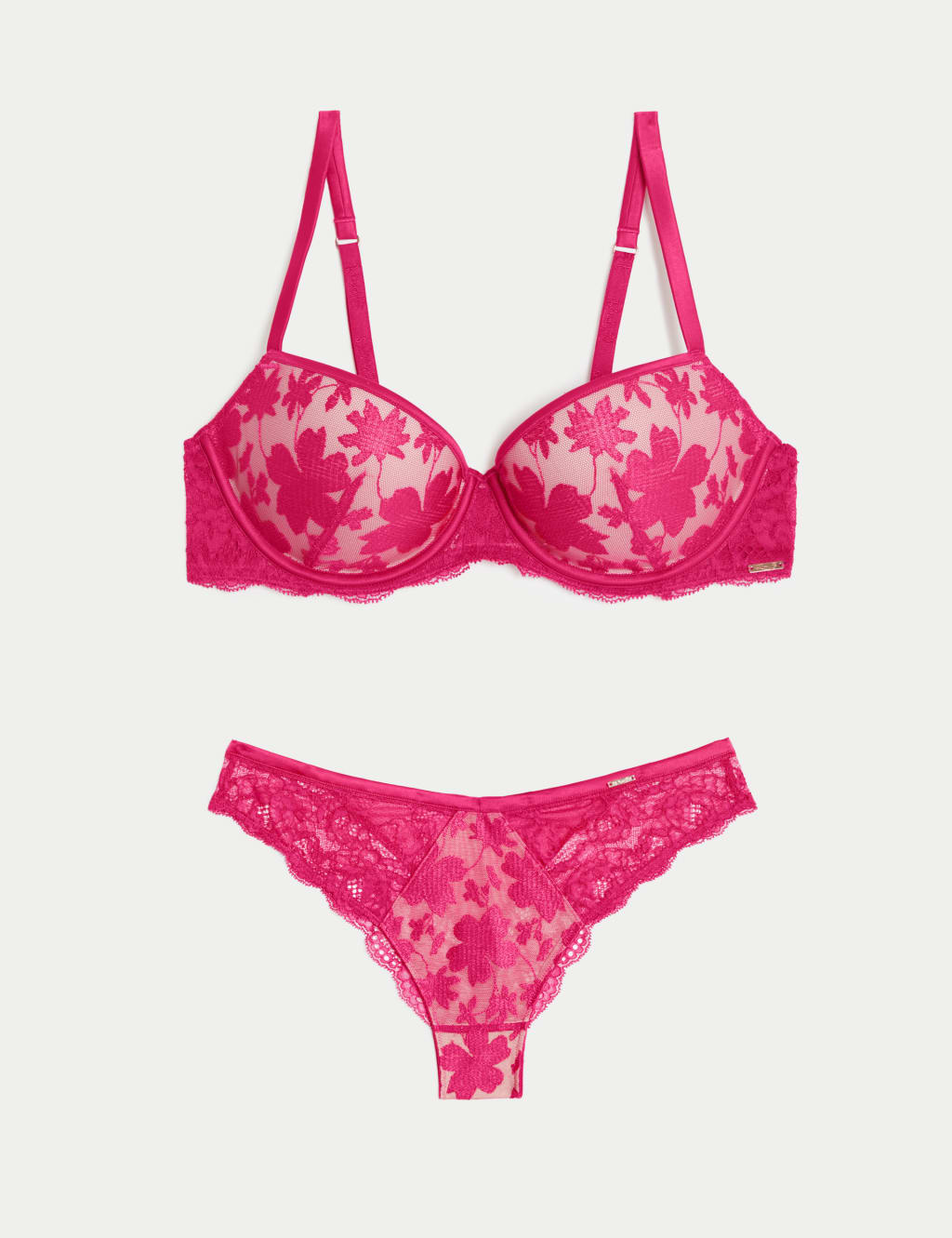 Cosmos Wired Push Up Balcony Bra Set A-E 1 of 6