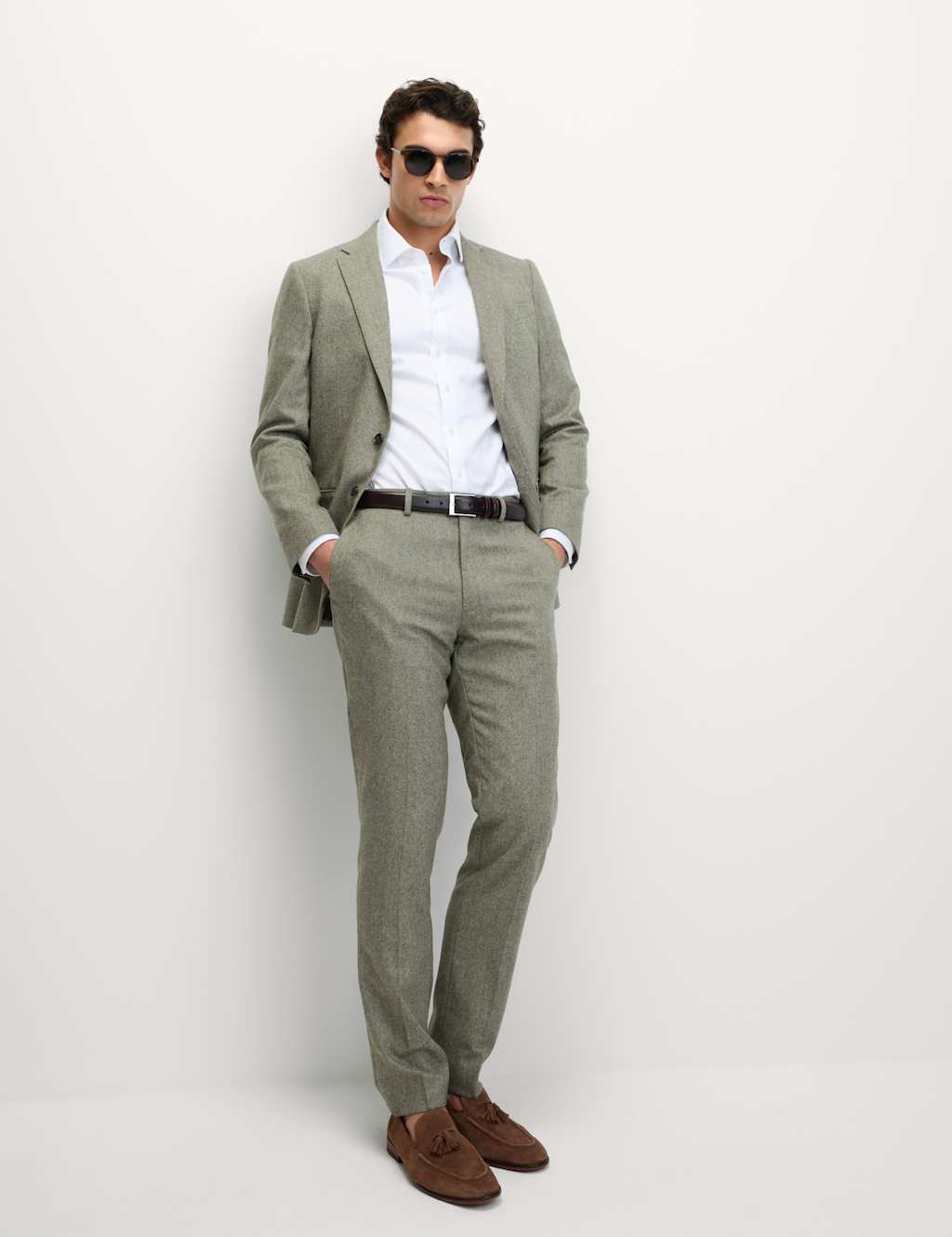 Tailored Fit Wool Rich Suit 3 of 6