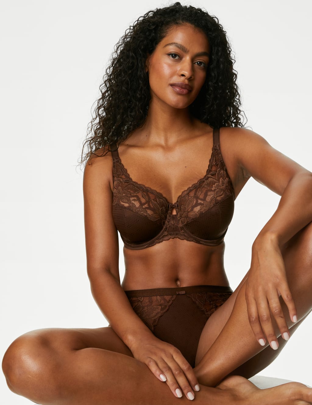 Wild Blooms Wired Full Cup Bra Set F-J