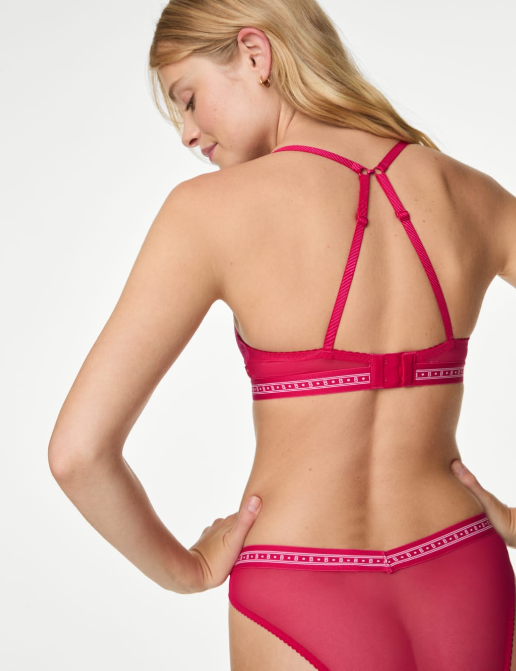 Cleo Ombre Lace Non Wired Plunge Bra Set A-E 6 of 7