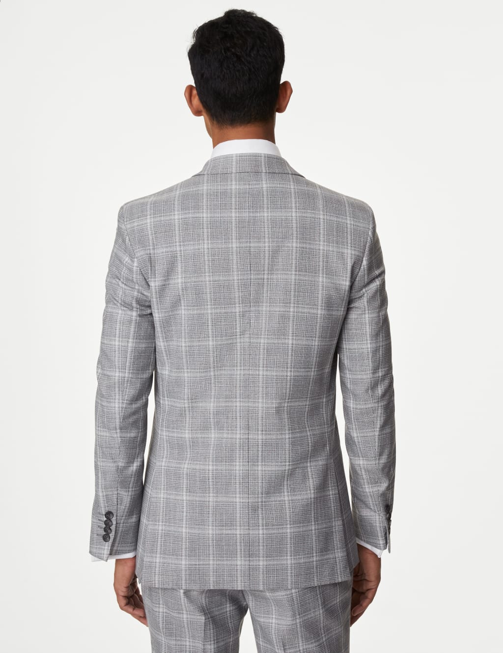 Slim Fit Check Stretch Suit 2 of 7