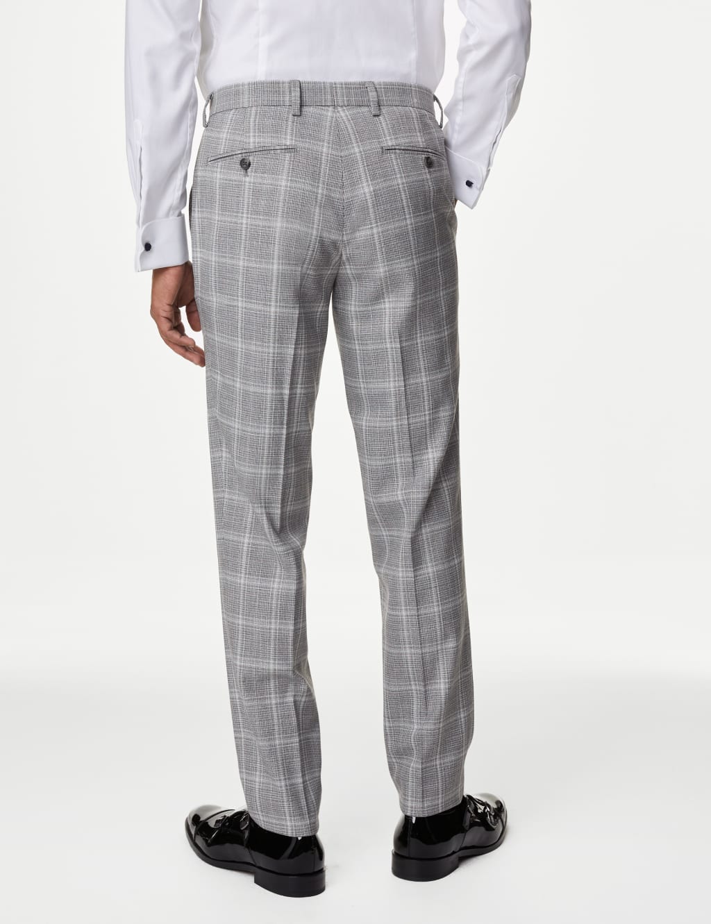 Slim Fit Check Stretch Suit 7 of 7