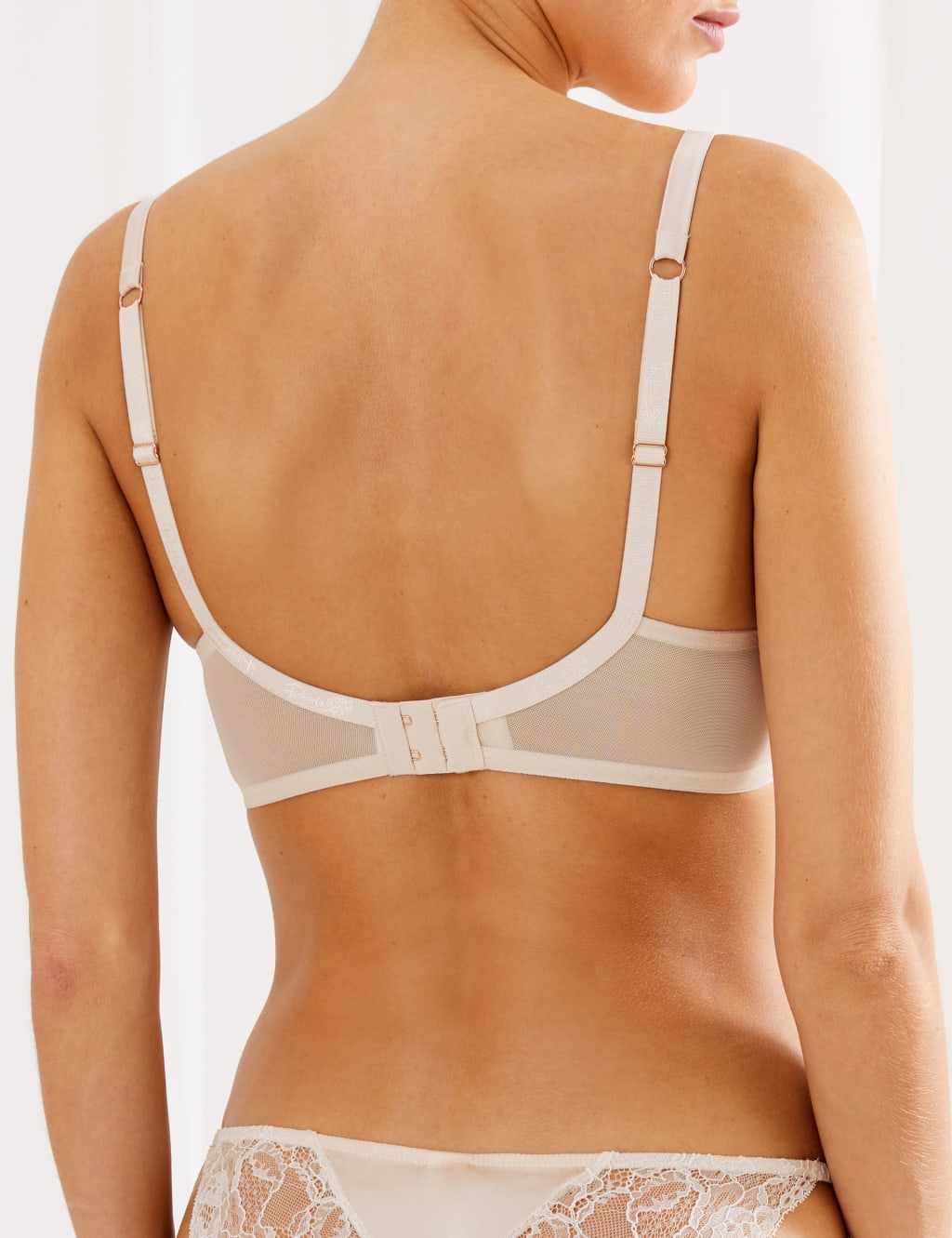 Silk & Lace Non-Padded Balcony Bra Set B-G 4 of 6