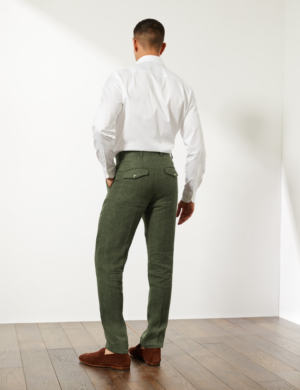 Tailored Fit Pure Linen 2 Piece Suit 7 of 7