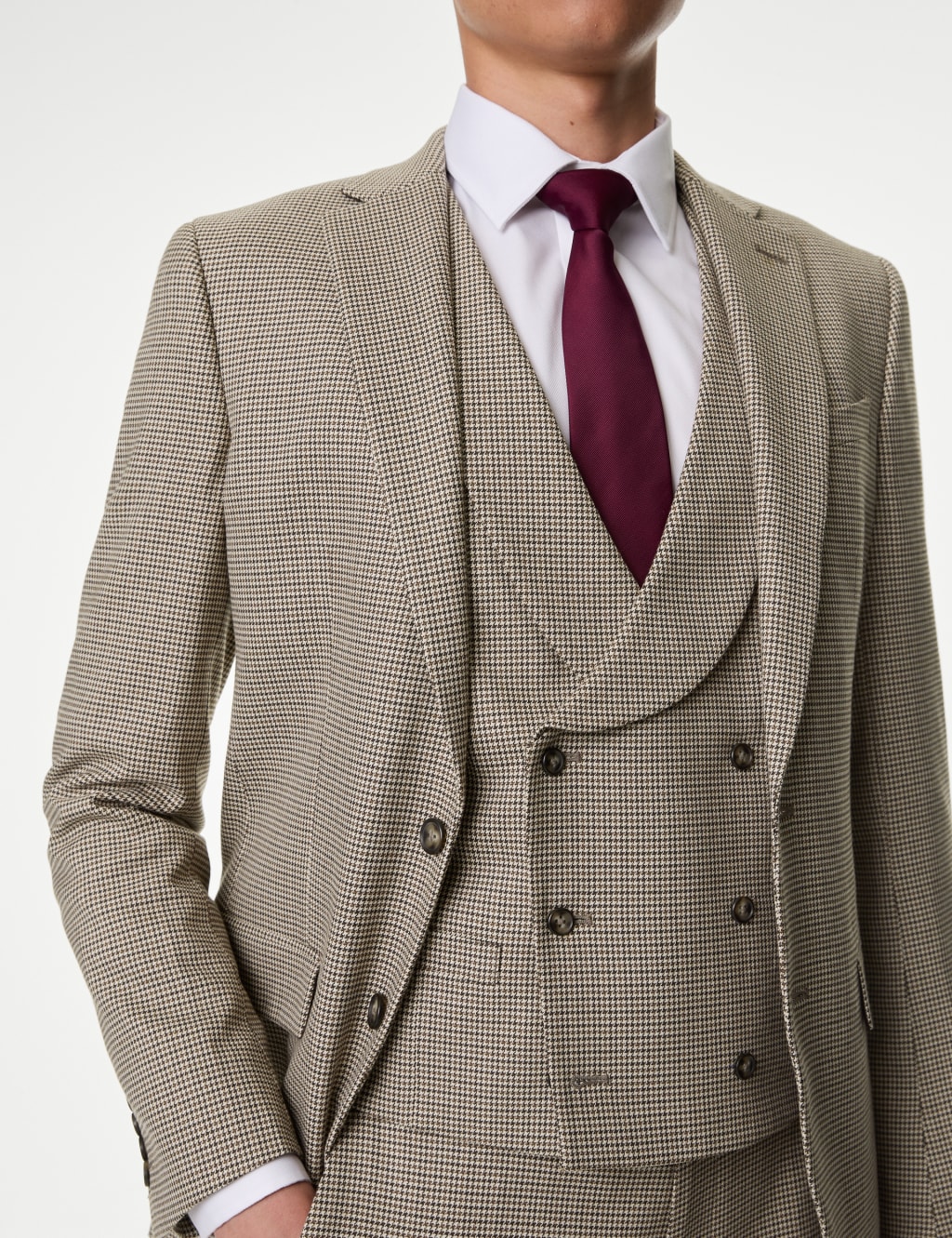 Slim Fit Puppytooth Stretch Suit 4 of 6