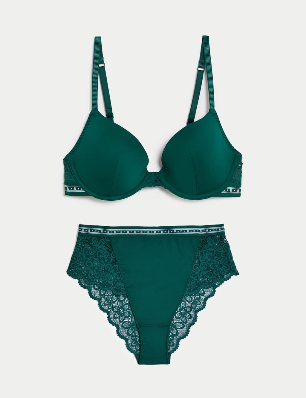 Cleo Wired Plunge Bra Set  A-E 1 of 6