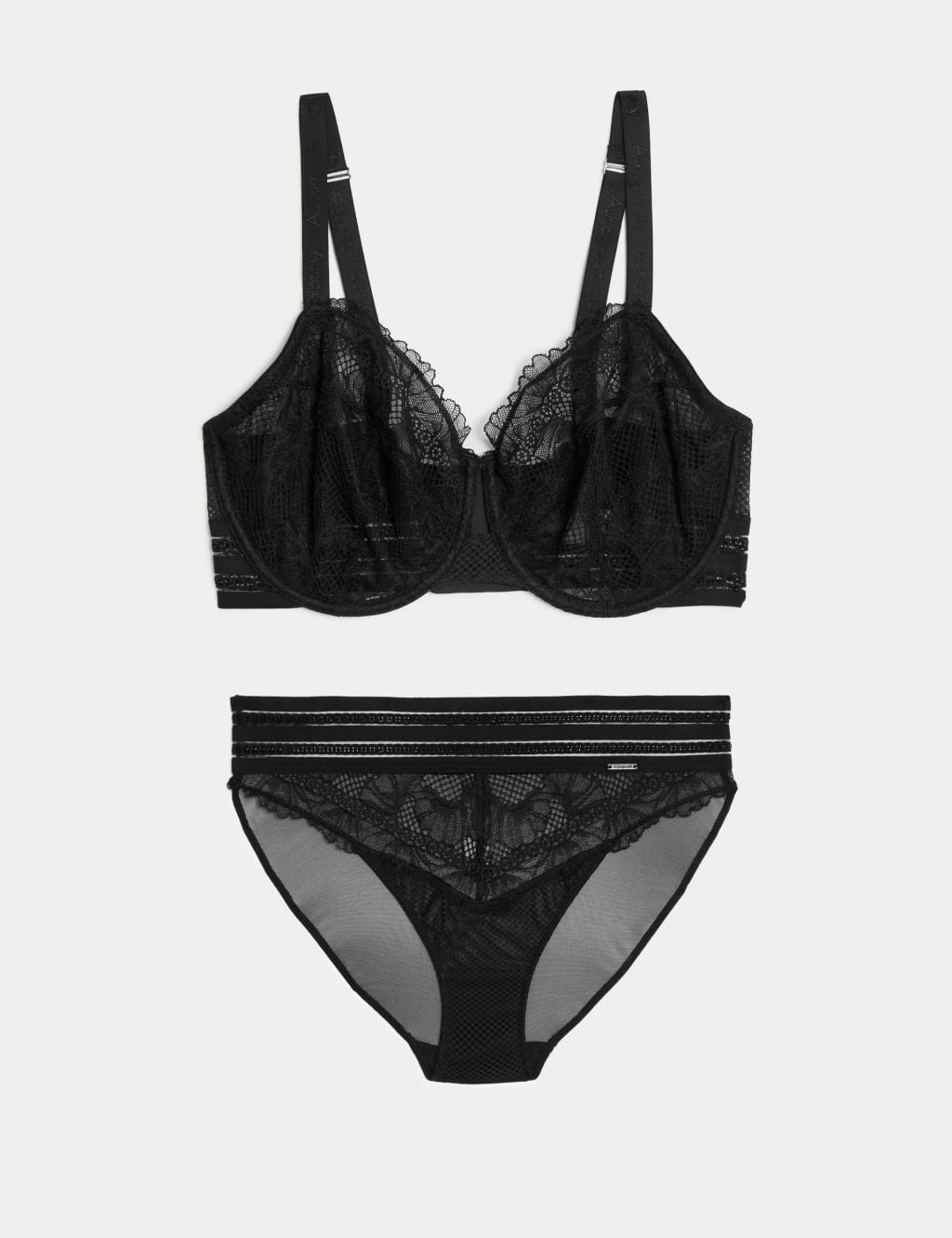 Marseilles Lace Wired Balcony Bra Set F-H 1 of 6