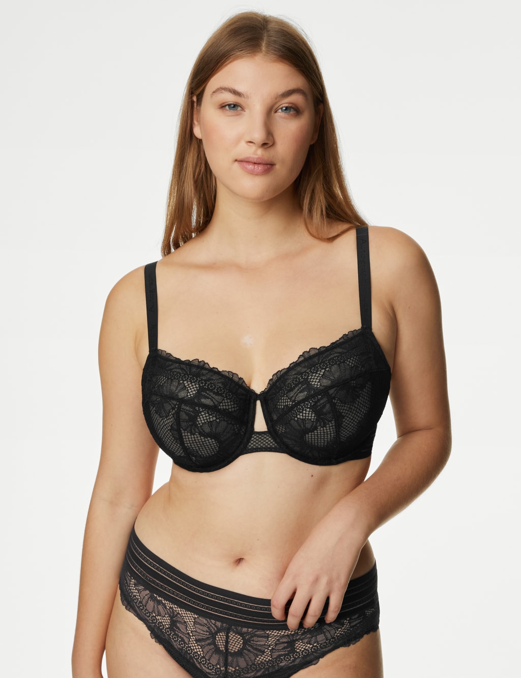 Marseilles Lace Wired Balcony Bra Set F-H 2 of 6