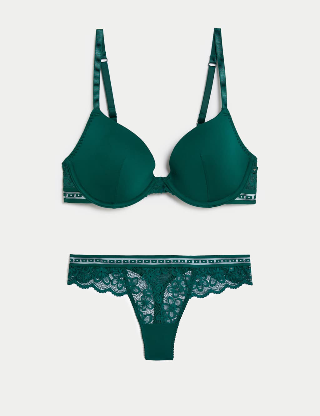 Cleo Wired Plunge Bra Set  A-E 1 of 6