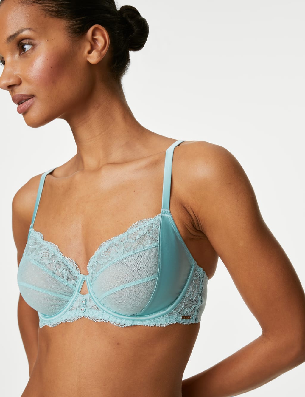 Aster Sparkle Lace Wired Balcony Bra Sets A-E 2 of 6