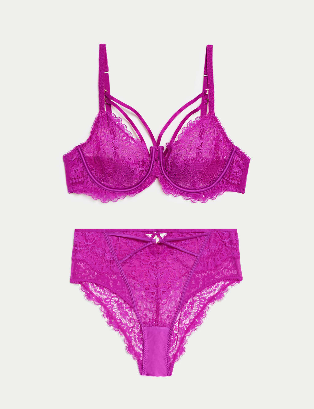 Blanca Lace Wired Balcony Bra Set A-E 1 of 6
