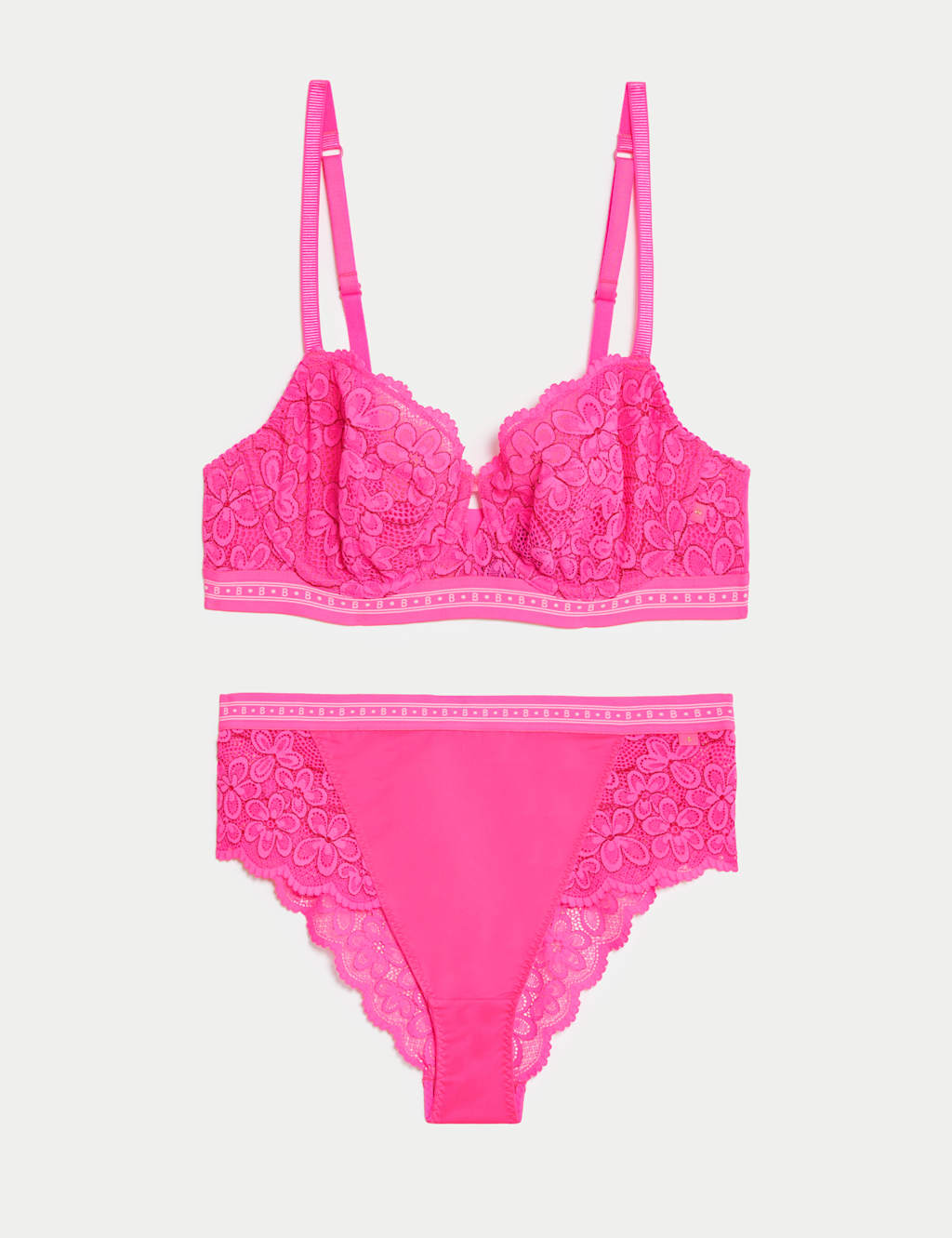 Cleo Lace Wired Balcony Bra Set 1 of 6