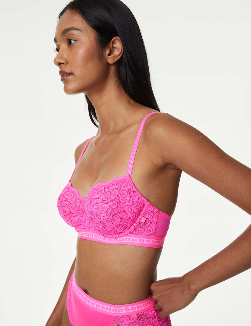 Cleo Lace Wired Balcony Bra Set 2 of 6