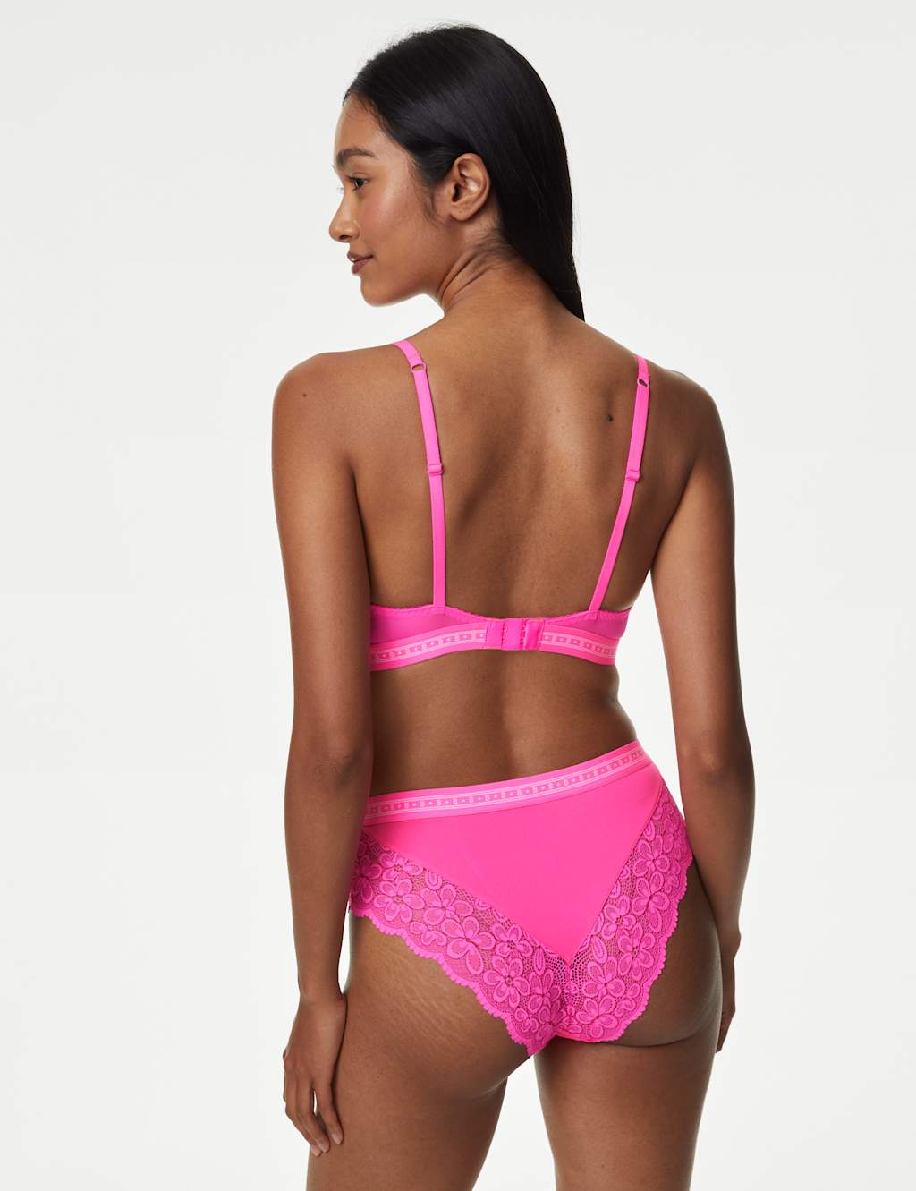 Cleo Lace Wired Balcony Bra Set 6 of 6