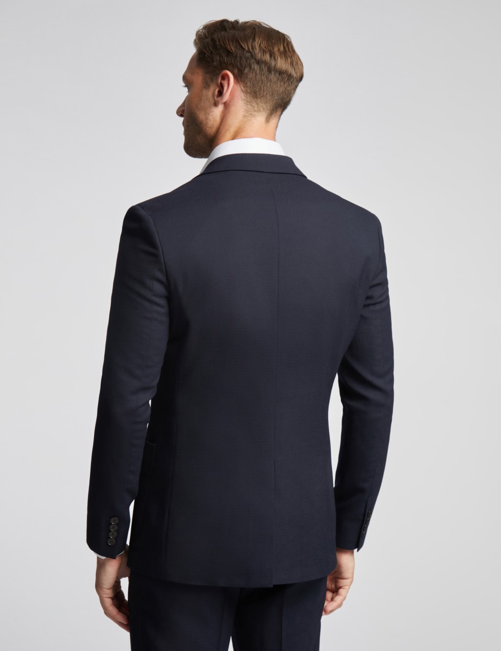 Slim Fit Wool Rich Textured Jacket Suit 2 of 6