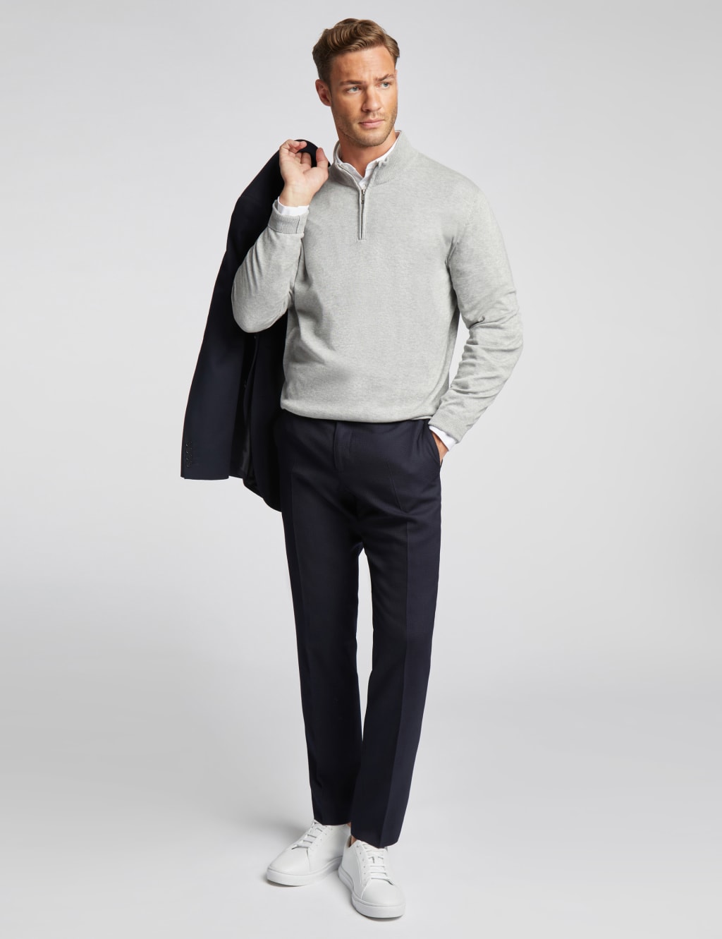 Slim Fit Wool Rich Textured Jacket Suit 6 of 6