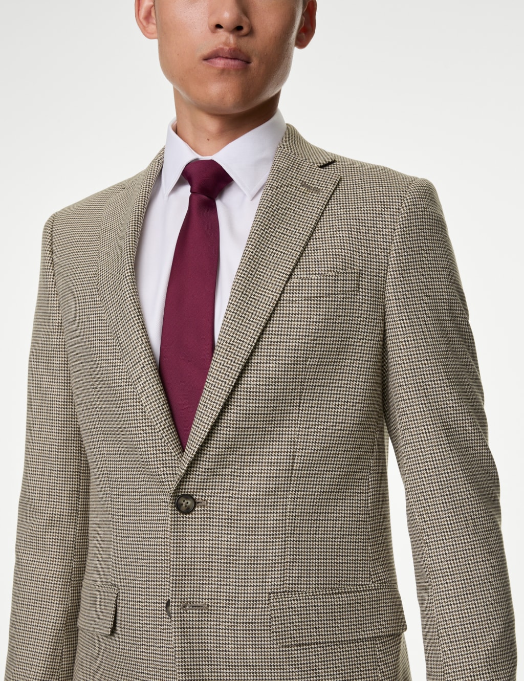 Slim Fit Puppytooth Stretch Suit 5 of 5