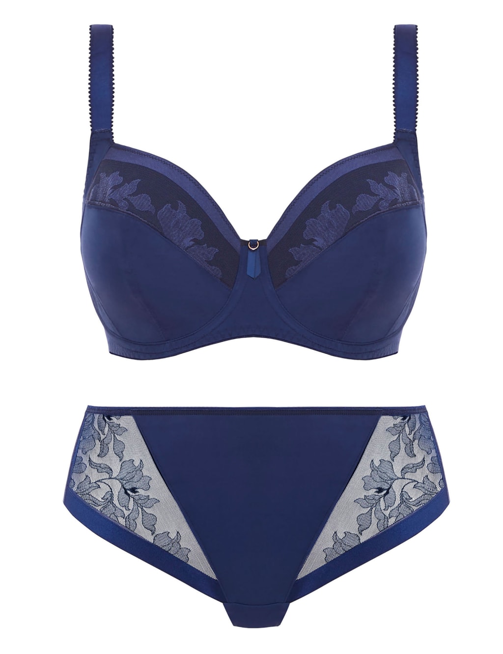 Illusion Underwired Side Support Bra Set D-J 1 of 6